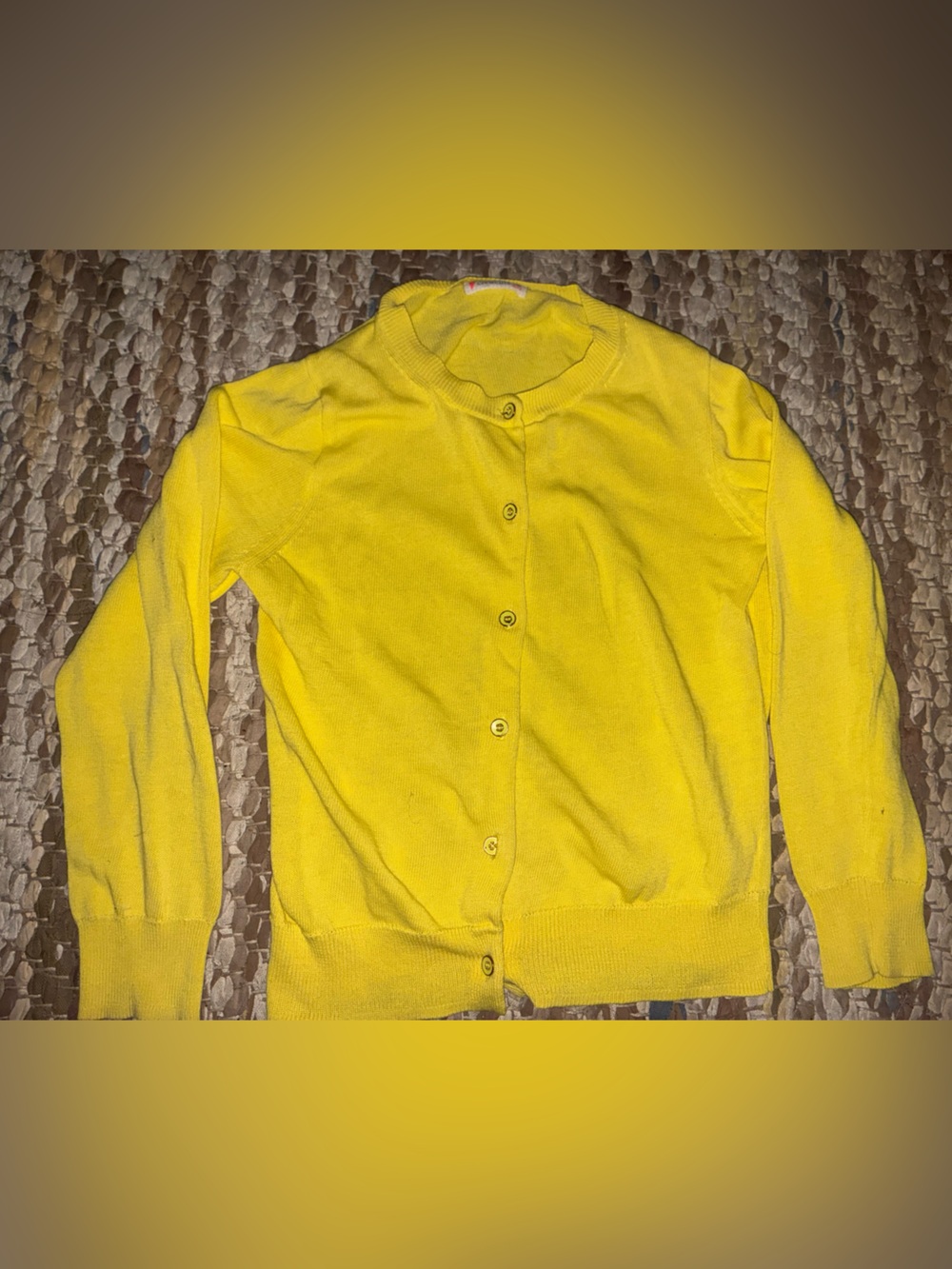 Crewcuts Sunny Yellow Button-Up Cardigan